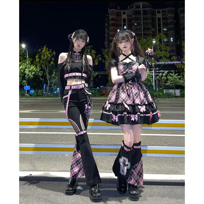 Kawaii Harajuku Black Pink Outfits ON812 - outfit