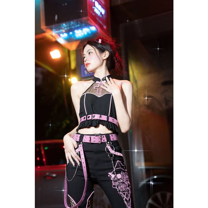 Kawaii Harajuku Black Pink Outfits ON812 - outfit