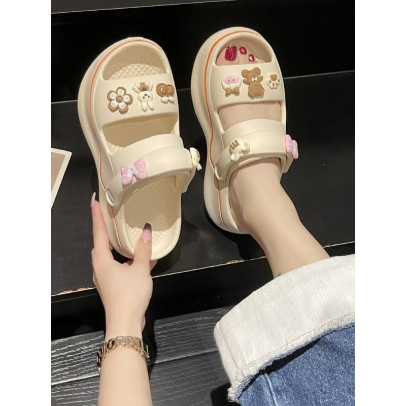 Kawaii Home Wear Bunny and Bear Sandals ON873 - Slipper