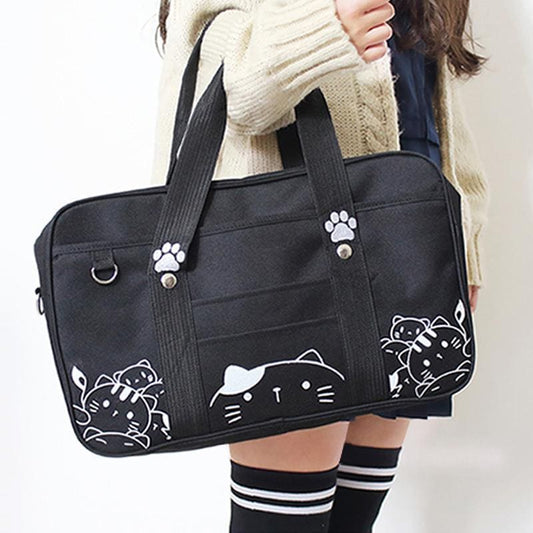 Kawaii JK Cat Cartoon Uniform Crossbody Bag