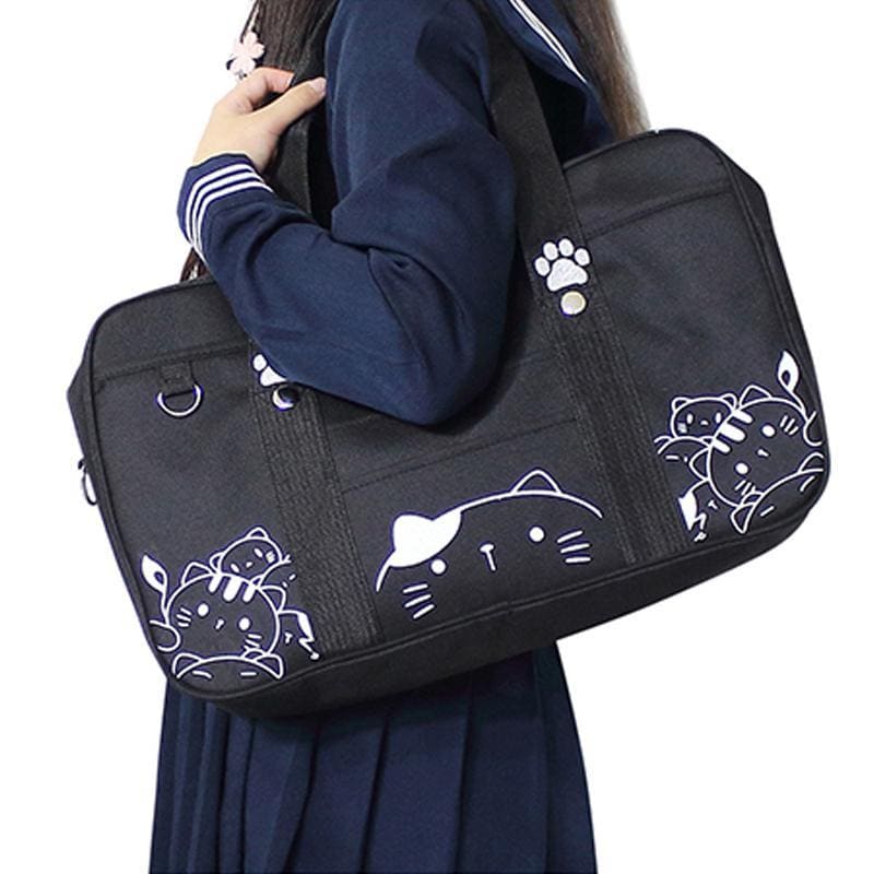 Kawaii JK Cat Cartoon Uniform Crossbody Bag