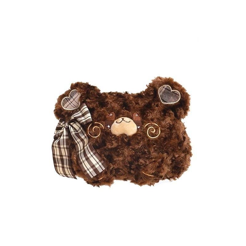 Kawaii Lolita Plush Bear JK Shoulder Bag MK16740