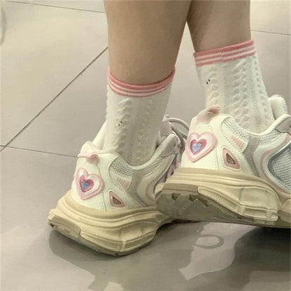 Kawaii Love Versatile Platform Sports Shoes - Heartzcore