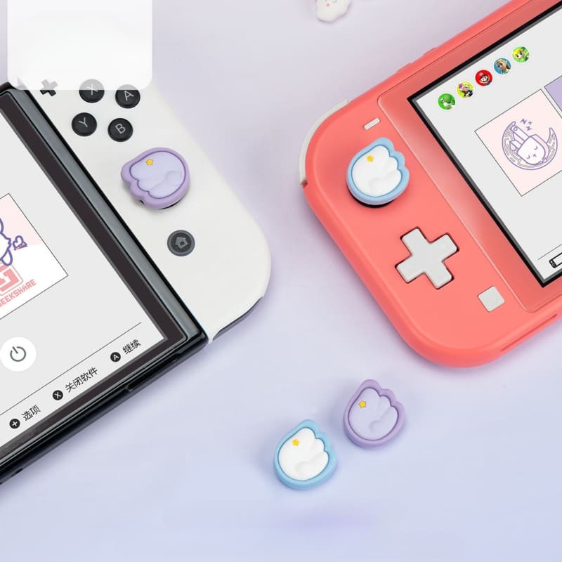 Kawaii Nintendo Switch OLED Kawaii Pink Sakura Thumb Grips