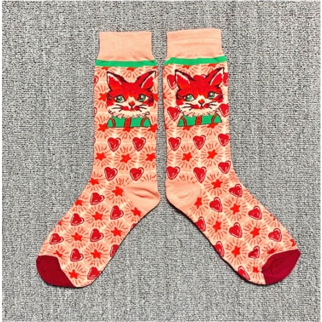 Kawaii Occident Fashion Colorful Print Socks MM2235