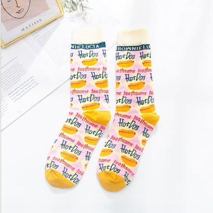 Kawaii Occident Fashion Colorful Print Socks MM2235