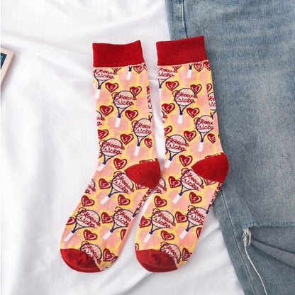 Kawaii Occident Fashion Colorful Print Socks MM2235