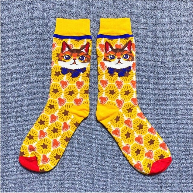 Kawaii Occident Fashion Colorful Print Socks MM2235