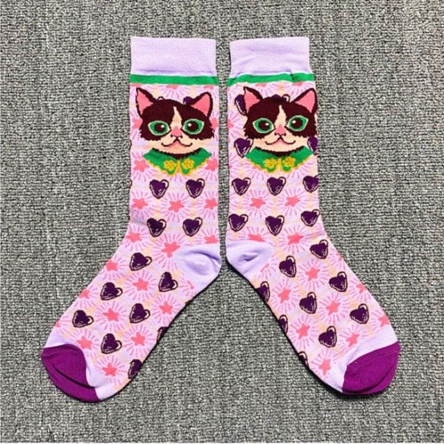 Kawaii Occident Fashion Colorful Print Socks MM2235