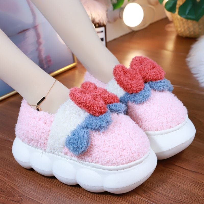 Kawaii Pastel Colors Cute Bow Slippers ON889 - 01 Pink /