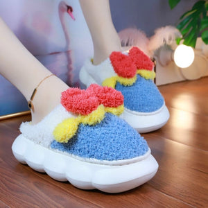 Kawaii Pastel Colors Cute Bow Slippers ON889 - 02 Blue /