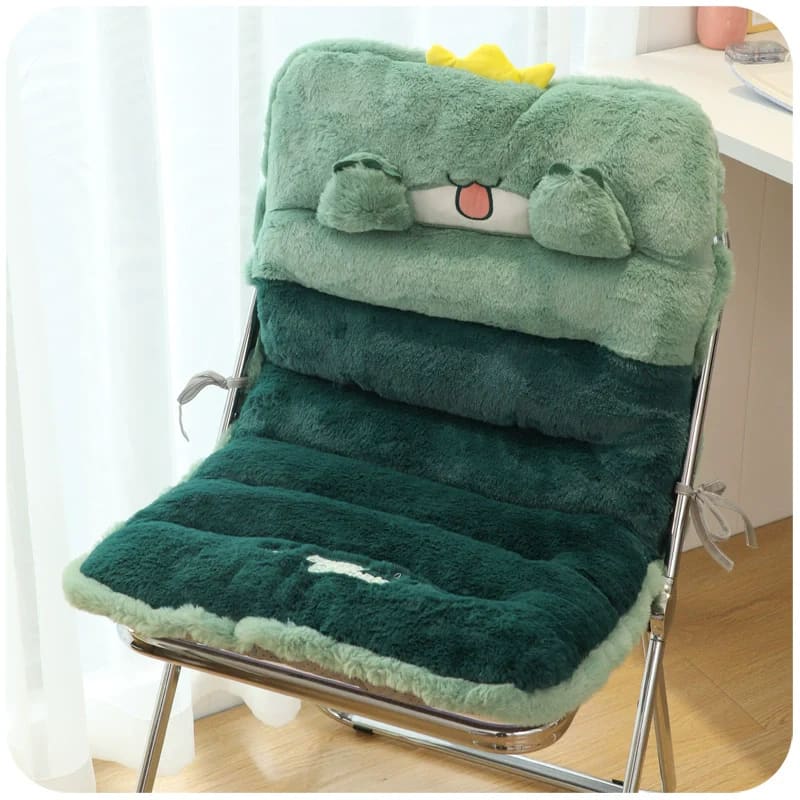 Kawaii Plush Chair Cushion - Lovesickdoe - 80×50cm / Green