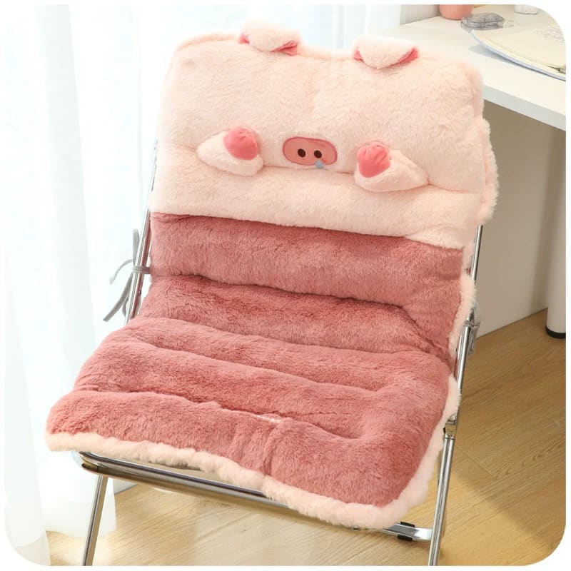 Kawaii Plush Chair Cushion - Lovesickdoe - 80×50cm / Pink