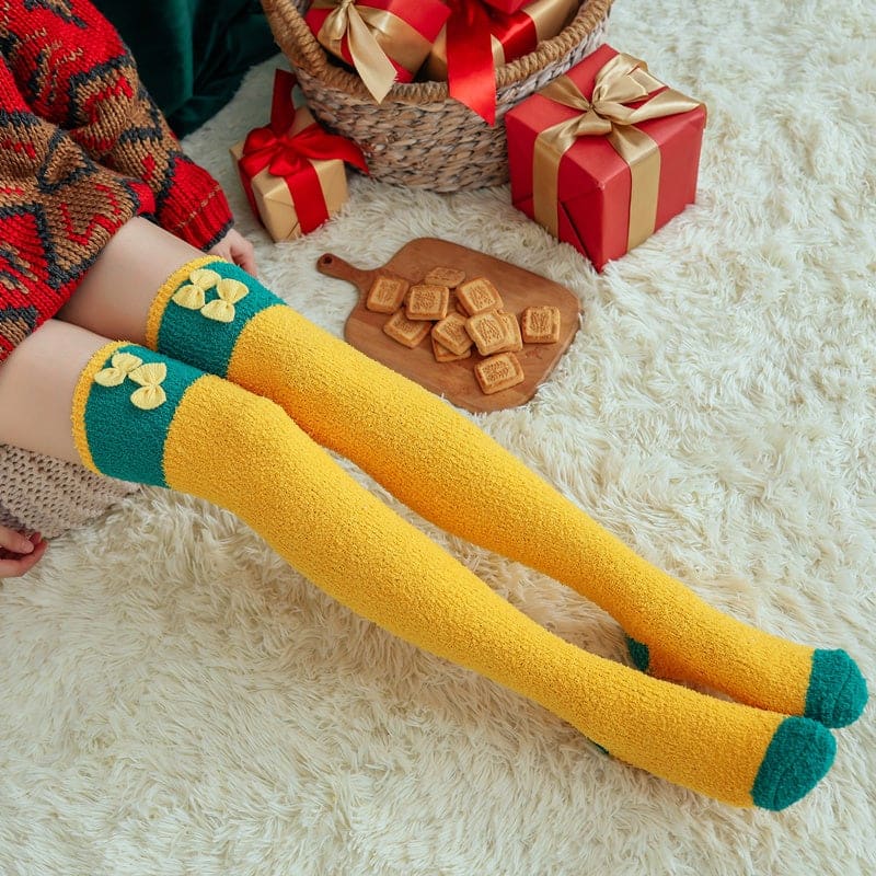 Kawaii Plush Christmas Knee Socks MM2296