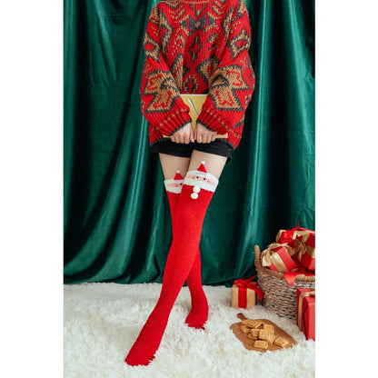 Kawaii Plush Christmas Knee Socks MM2296