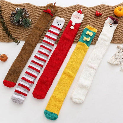 Kawaii Plush Christmas Knee Socks MM2296