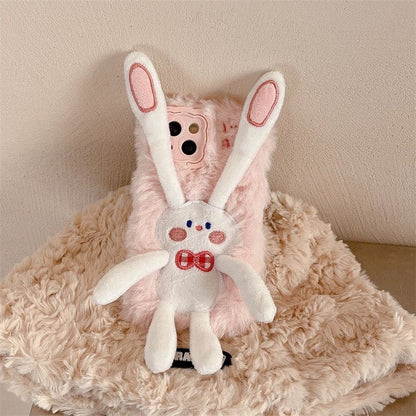 Kawaii Pull Ear Rabbit Phone Case