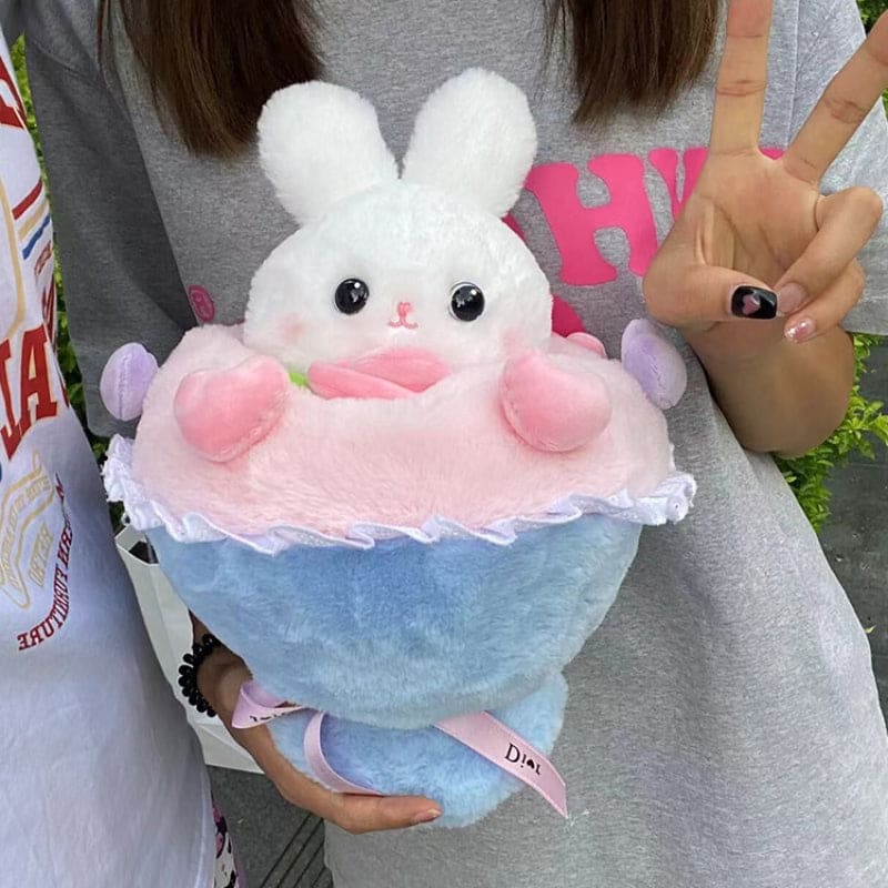 Kawaii Rabbit Bouquet Plush Toy - Rabbit