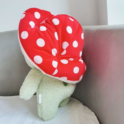 Kawaii Soft Frog Plushie Doll - Green + Red Hat