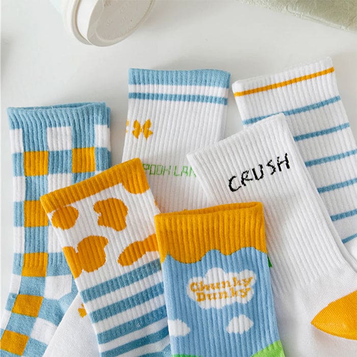 Kawaii Stripe Socks - Socks