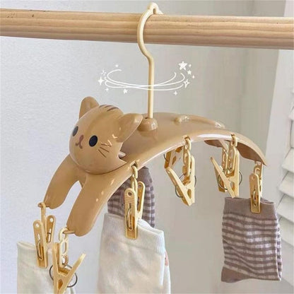 Khaki Cat Shape Multi-Use Hanger Rack - Lovesickdoe - Khaki