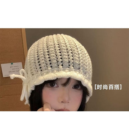 Knit Bonnet Hat