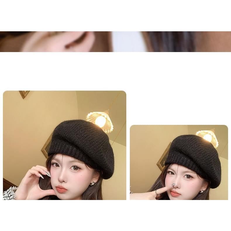 Knit Plain Beret