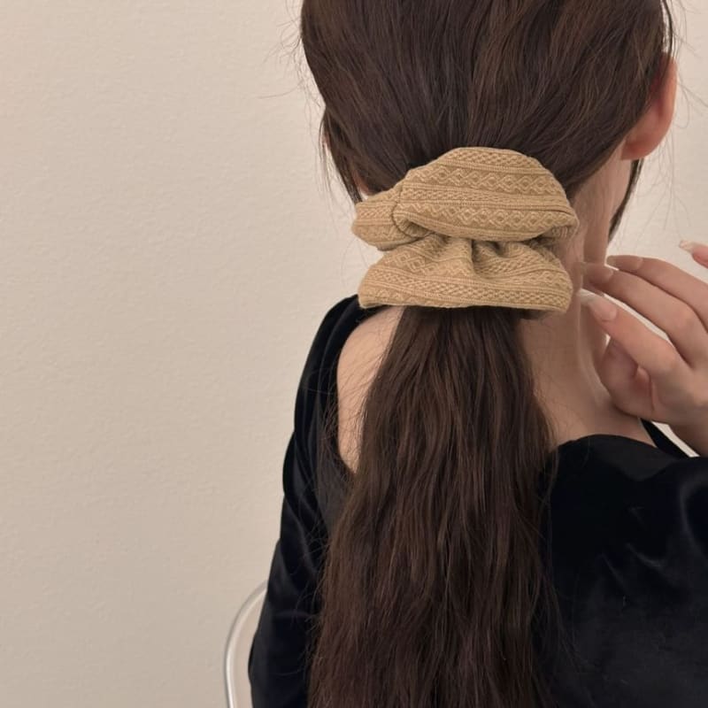 Knitted Fabric Scrunchie