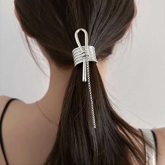 Knot Chain Detail Hair Tie