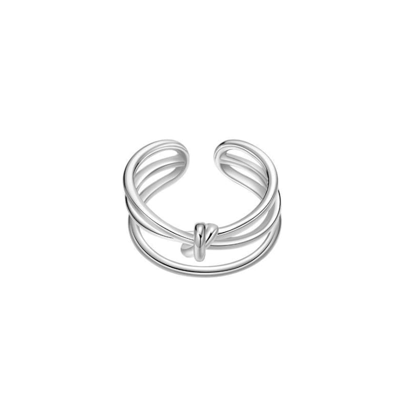 Knot Layered Open Ring