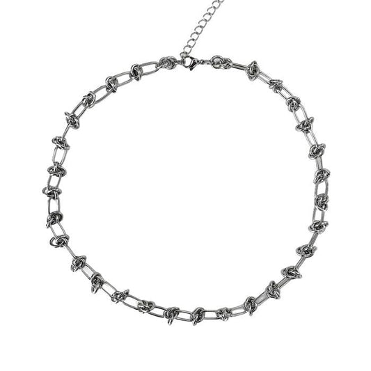 Knot Wire Choker - Standart / Silver - Necklace