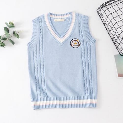 Korean Embroidery Knit Pullovers Cartoon Sweater BM167