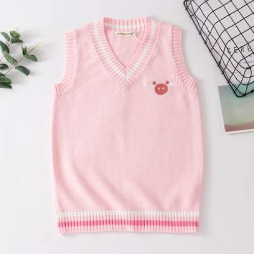 Korean Embroidery Knit Pullovers Cartoon Sweater BM167