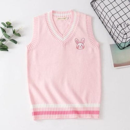 Korean Embroidery Knit Pullovers Cartoon Sweater BM167