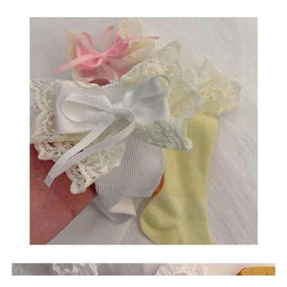 Lace Bow Socks