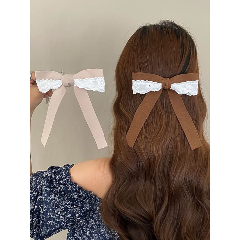 Lace Bowknot Hair Clip