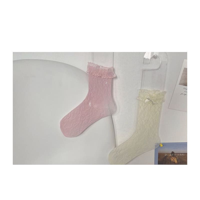 Lace Crew Socks