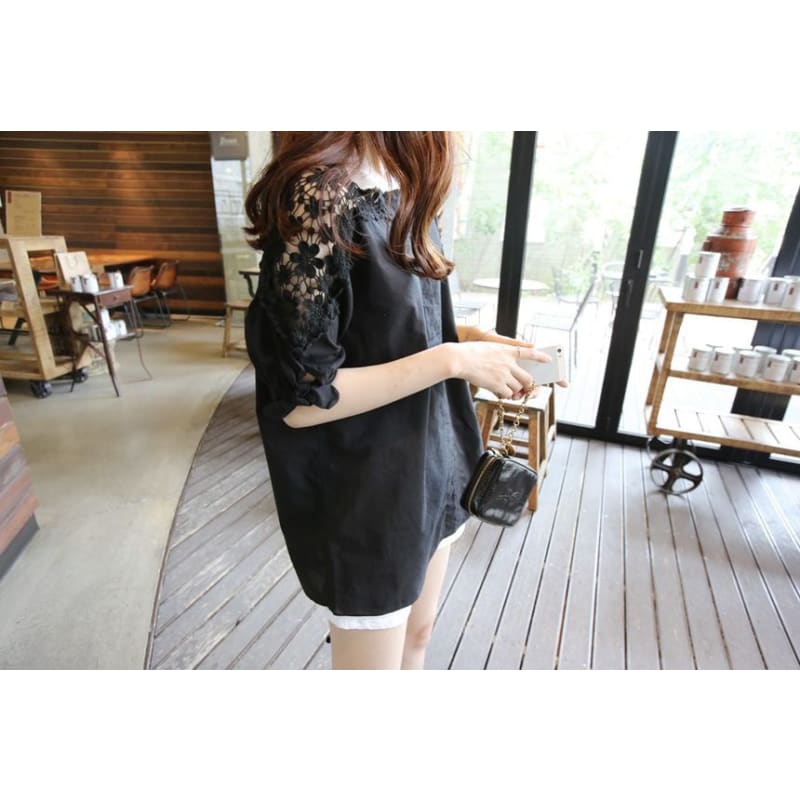 Lace Inset Blouse