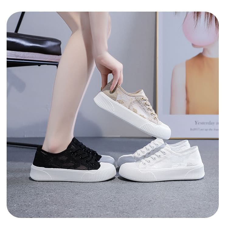 Lace Platform Sneakers