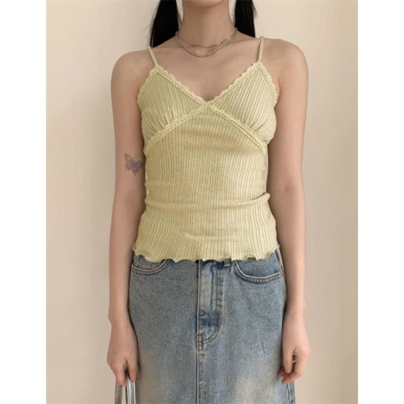 Lace Trim Camisole Top