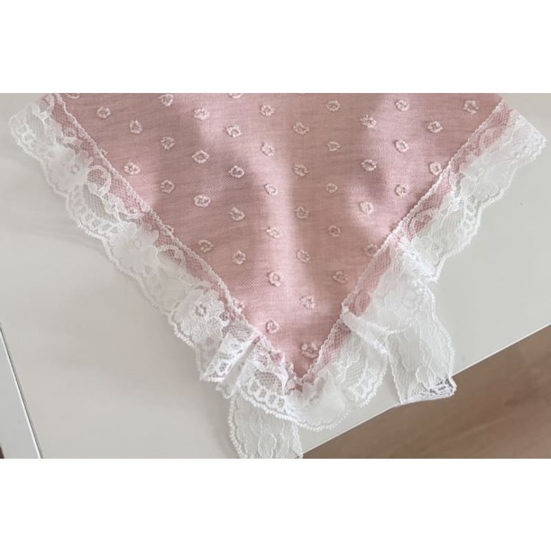 Lace Trim Headscarf