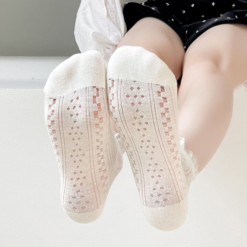 Lace Trim Socks Set