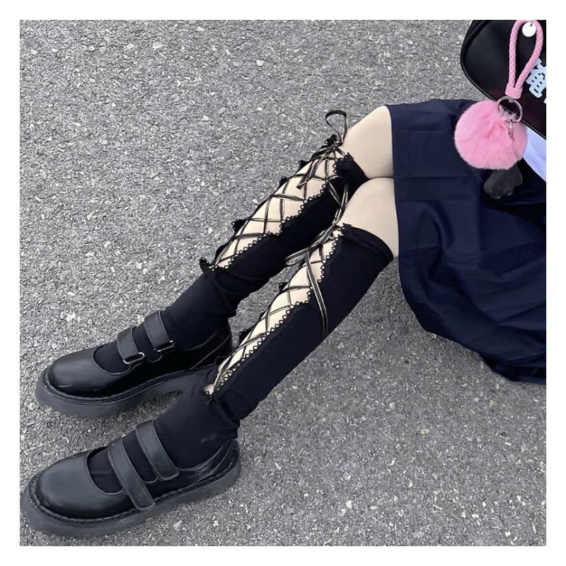 Lace Up Socks Egirldoll