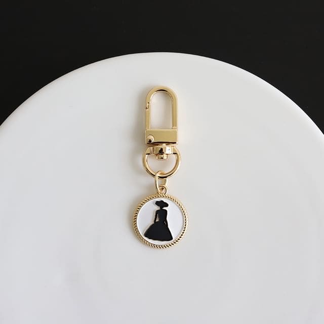 Lady Key Ring - White / One Size