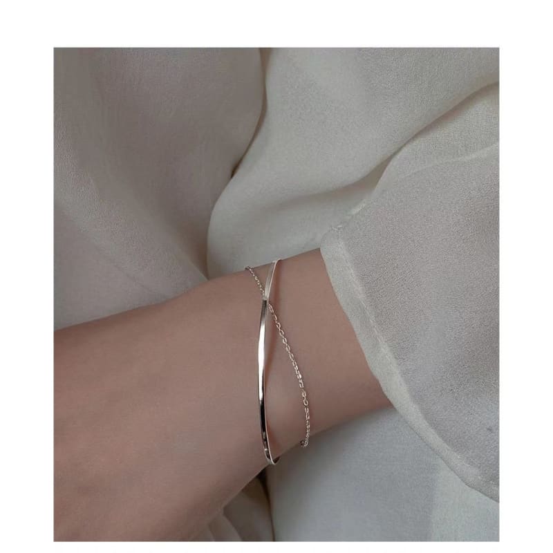 Layered Chain Bangle