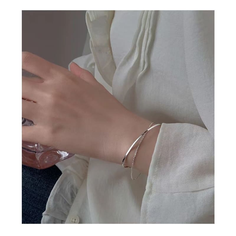 Layered Chain Bangle