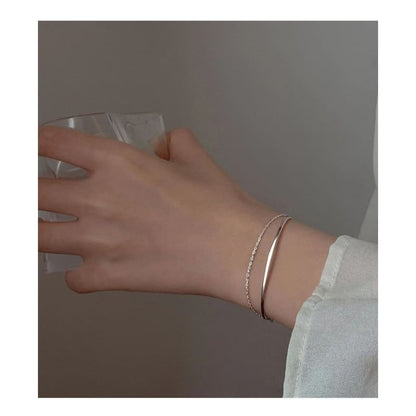 Layered Chain Bangle