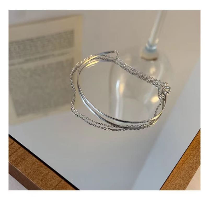 Layered Chain Bangle