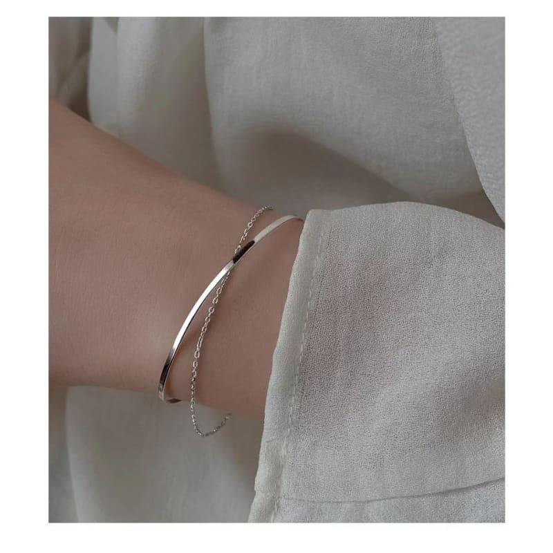 Layered Chain Bangle