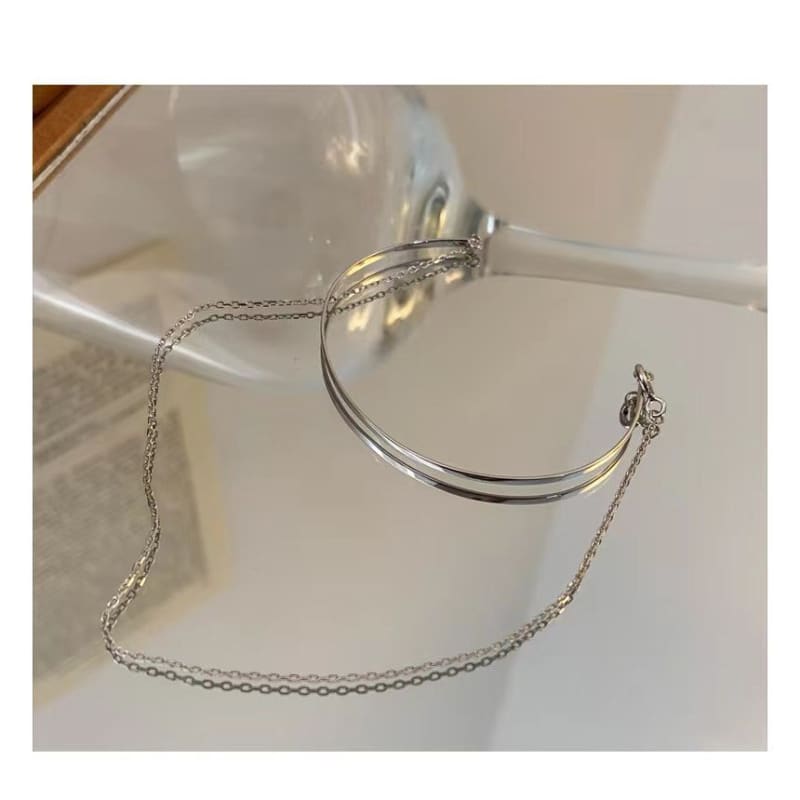 Layered Chain Bangle